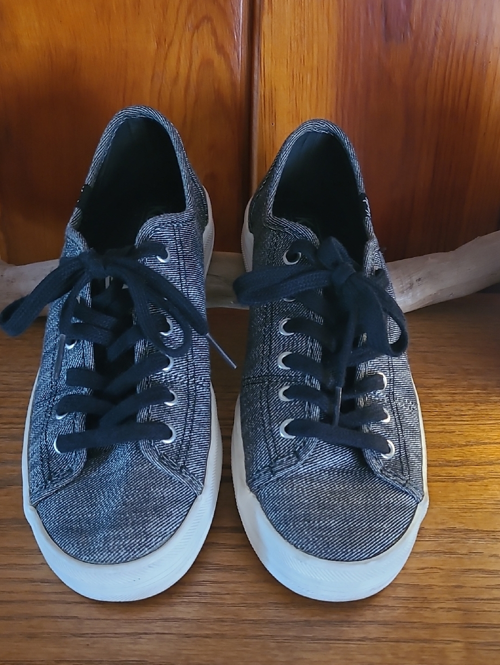 Keds Black and Gray Canvas Sneaker